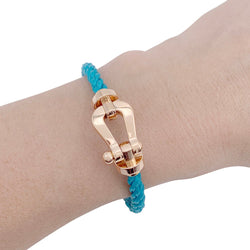 Bracelet Fred, "Force 10", or rose et acier - Castafiore