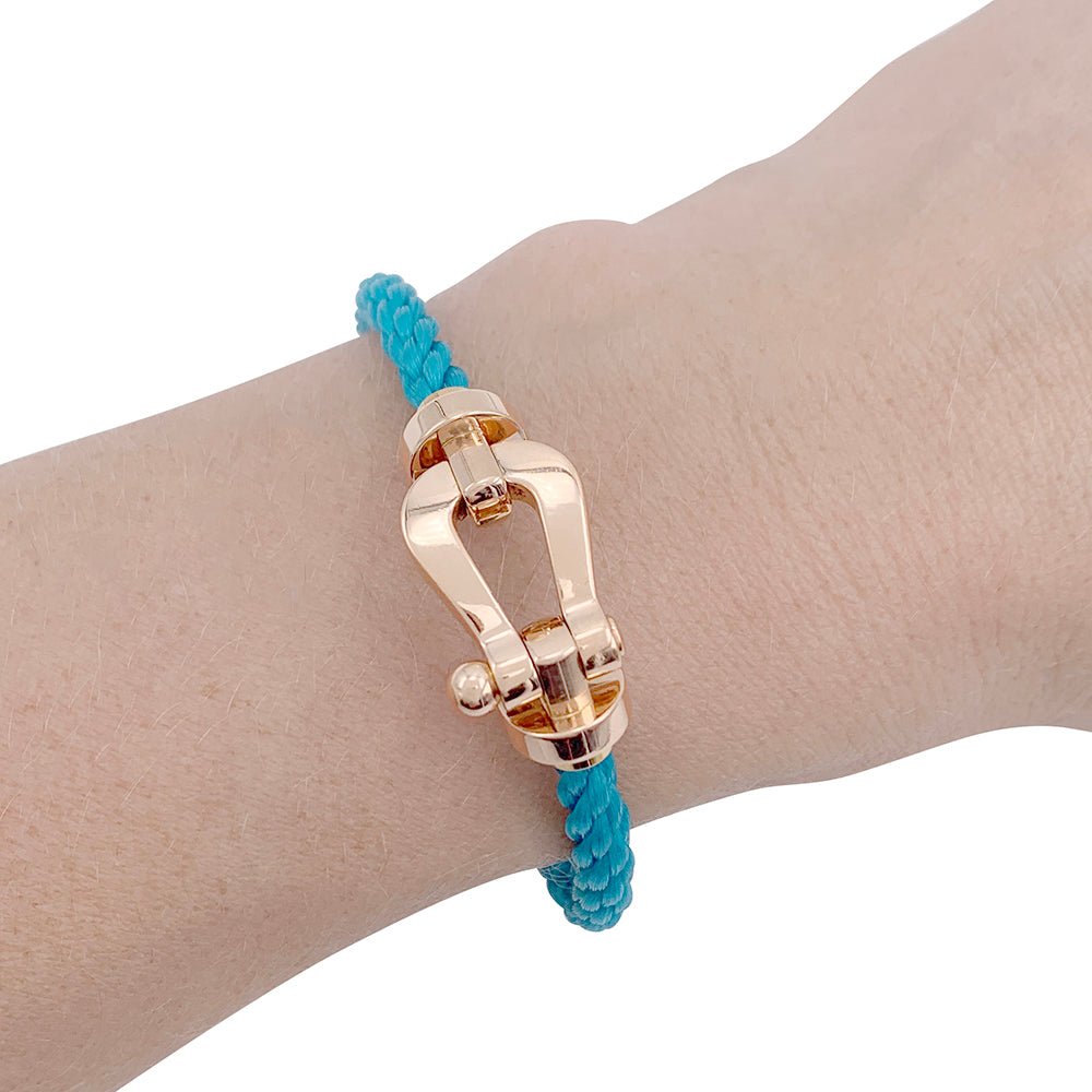 Bracelet Fred, "Force 10", or rose et acier - Castafiore