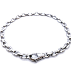 Bracelet Gourmette CARTIER Santos, en or blanc - Castafiore