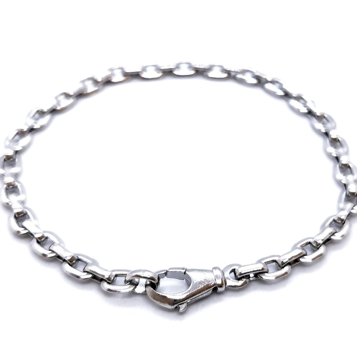 Bracelet Gourmette CARTIER Santos, en or blanc - Castafiore