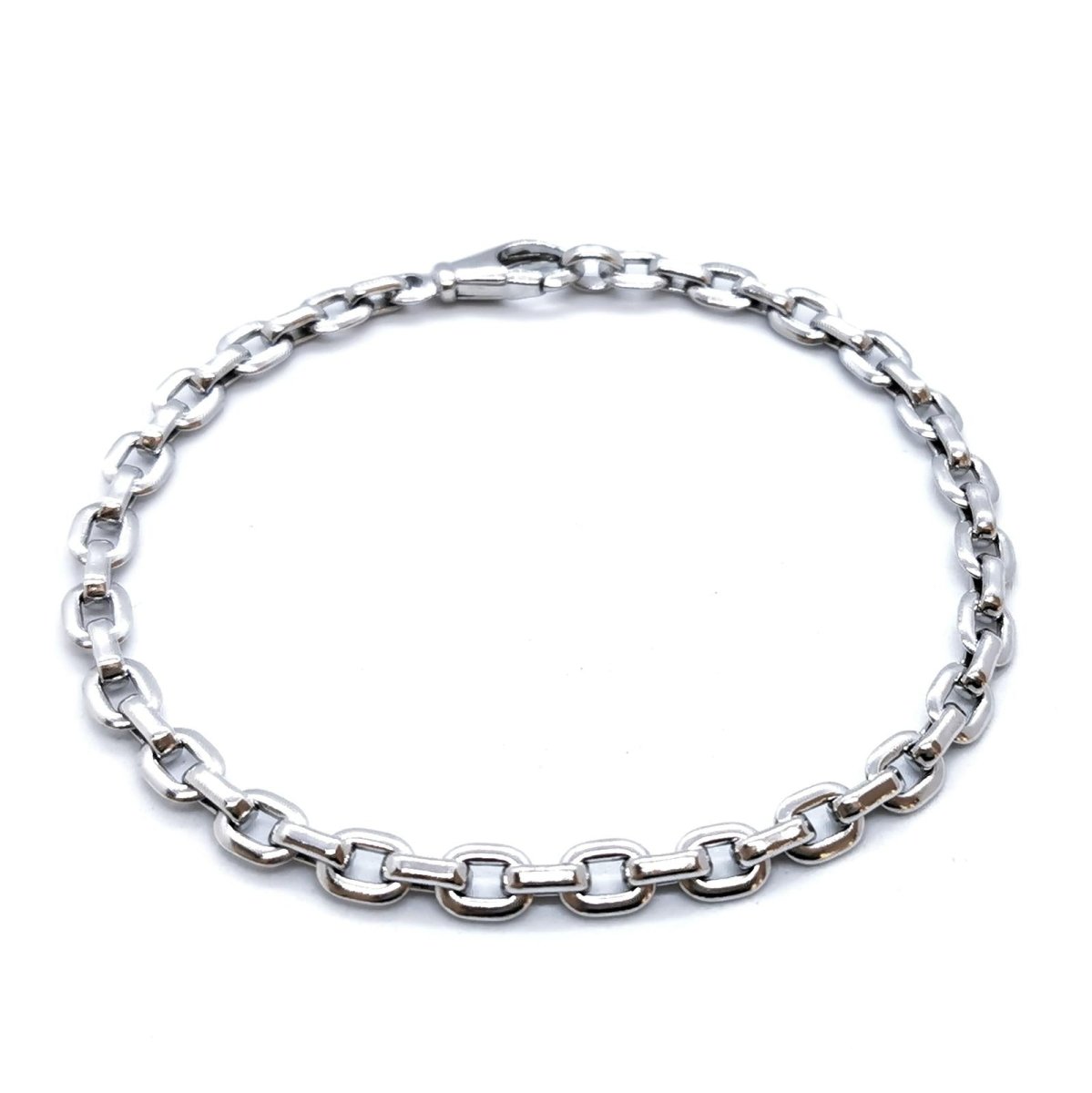 Bracelet Gourmette CARTIER Santos, en or blanc - Castafiore