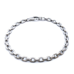 Bracelet Gourmette CARTIER Santos, en or blanc - Castafiore