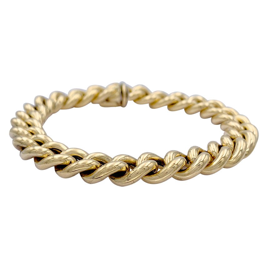Bracelet gourmette en or jaune - Castafiore