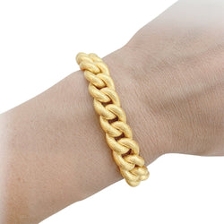 Bracelet gourmette en or jaune - Castafiore