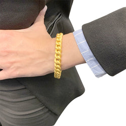 Bracelet gourmette en or jaune - Castafiore