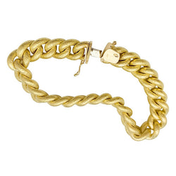 Bracelet gourmette en or jaune - Castafiore