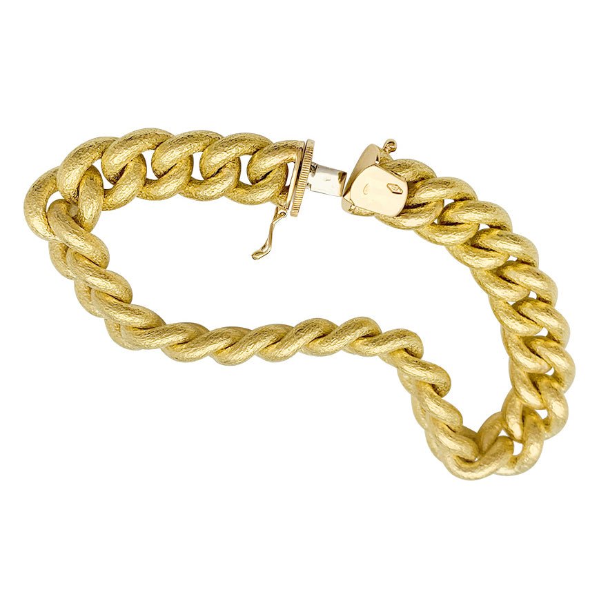 Bracelet gourmette en or jaune - Castafiore
