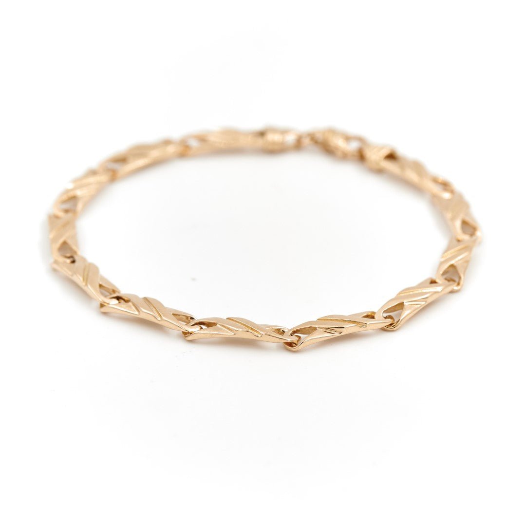 Bracelet Gourmette en or jaune - Castafiore