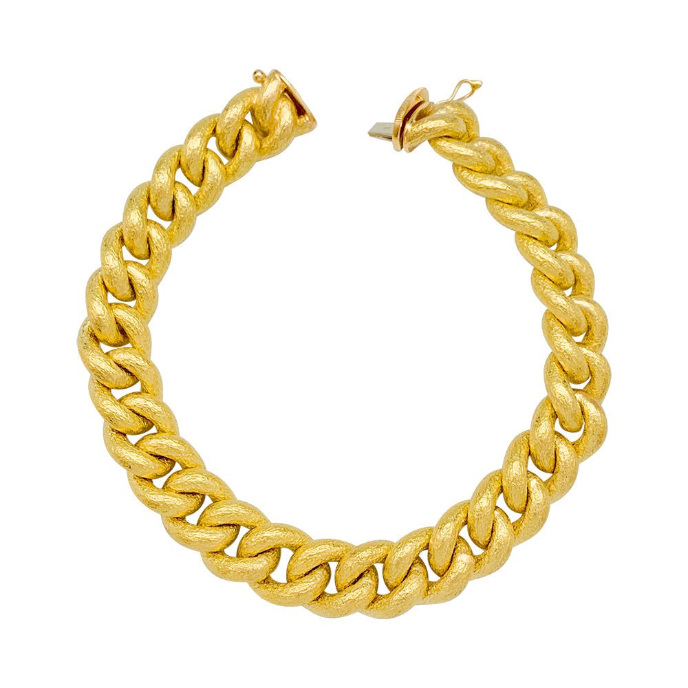 Bracelet gourmette en or jaune - Castafiore