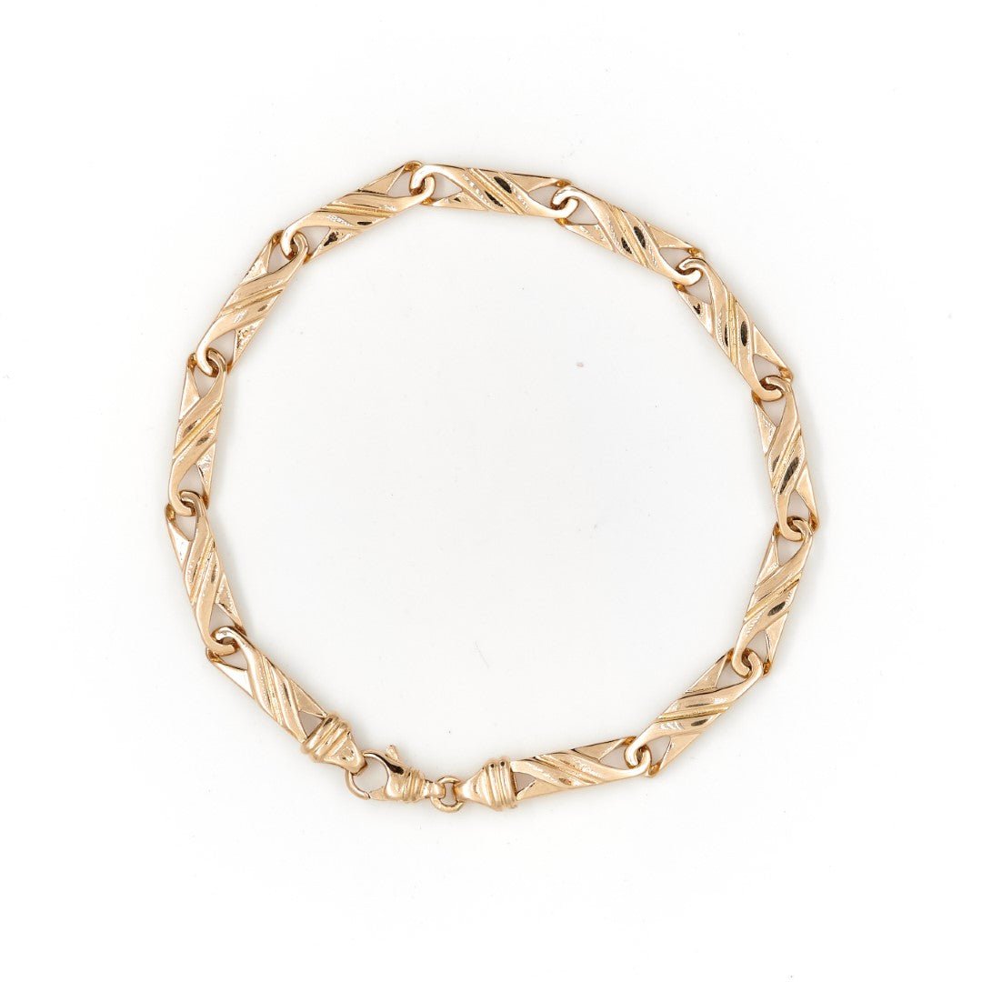 Bracelet Gourmette en or jaune - Castafiore