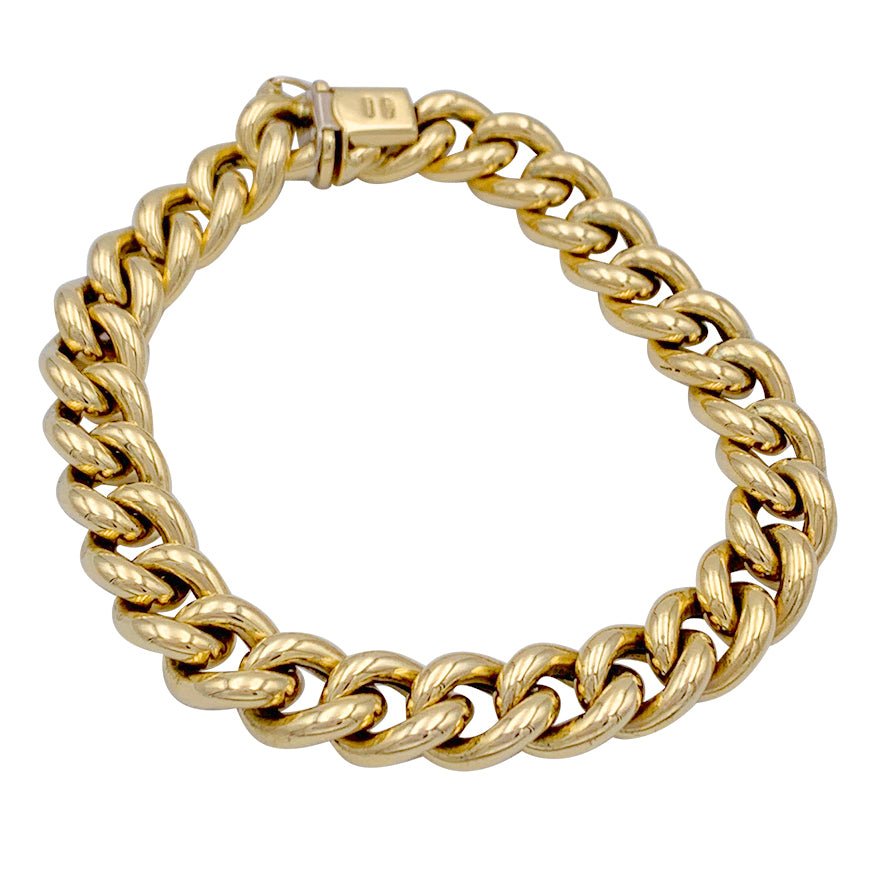 Bracelet gourmette en or jaune - Castafiore