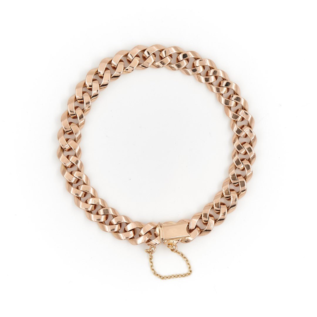 Bracelet Gourmette en or rose - Castafiore