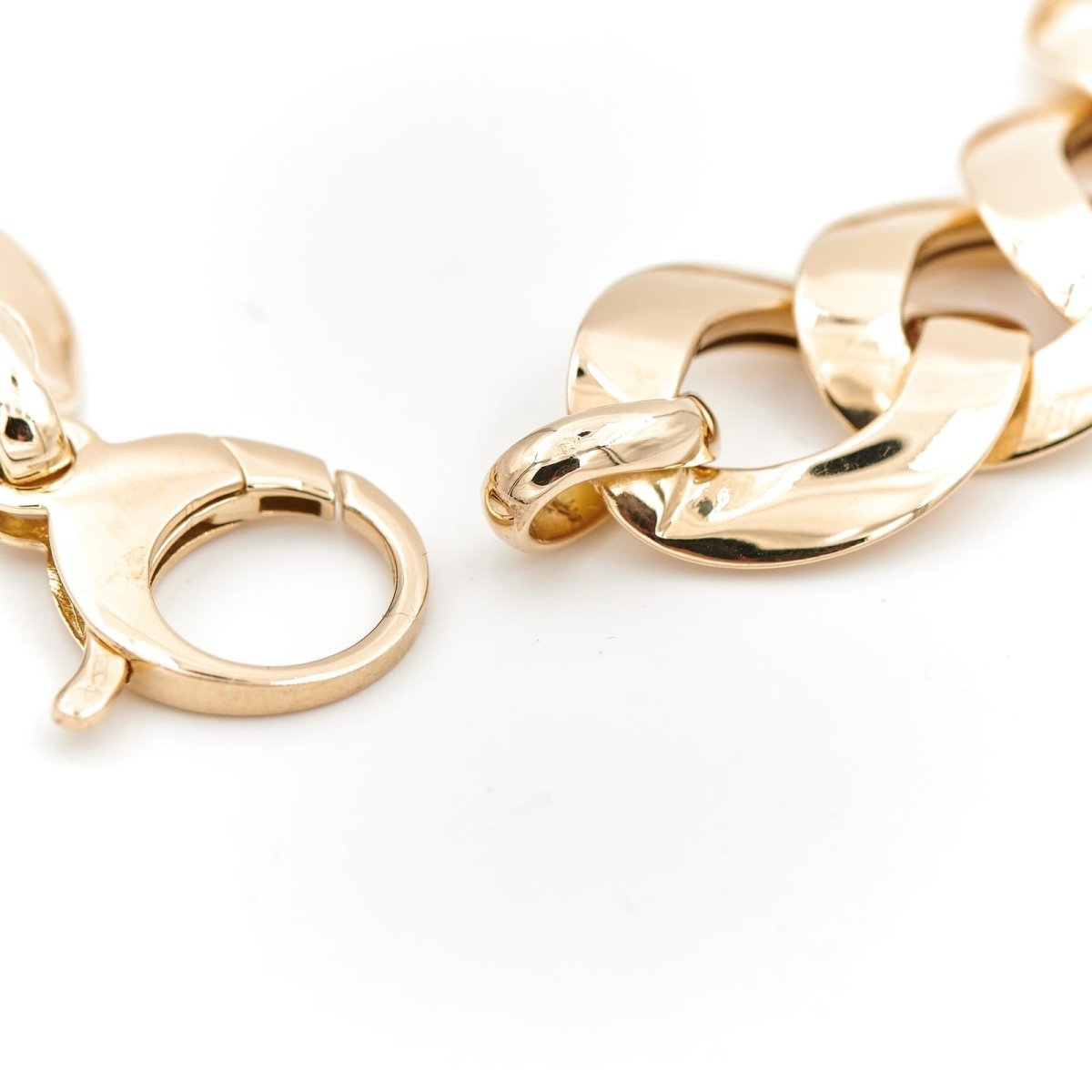 Bracelet Gourmette imposante en or jaune - Castafiore