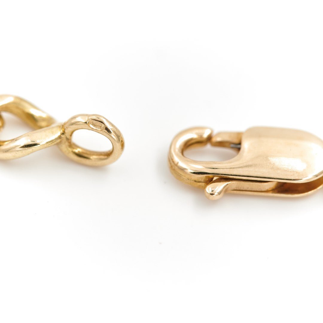 Bracelet Gourmette maille alternée en or jaune - Castafiore