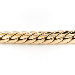 Bracelet Gourmette maille anglaise en or jaune - Castafiore