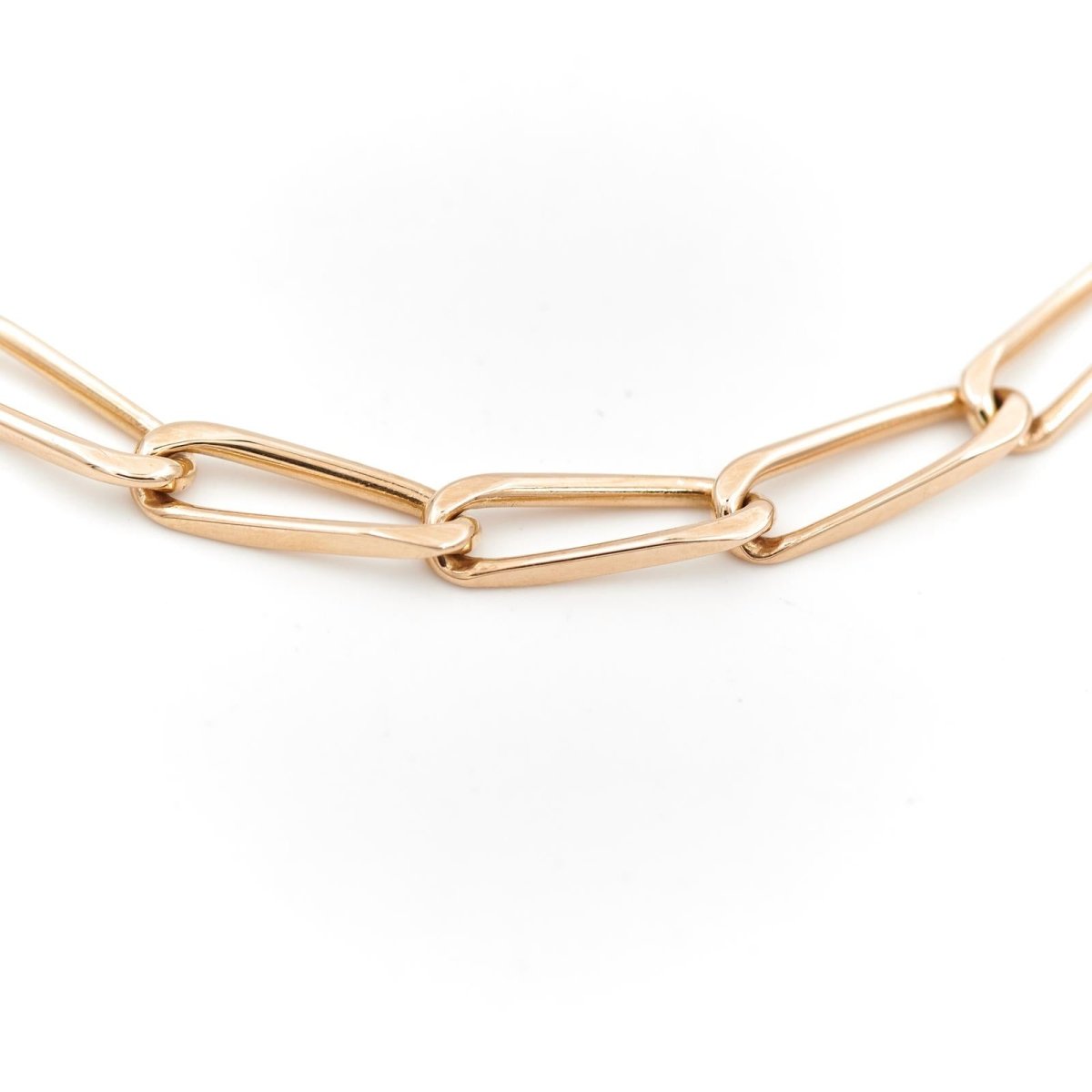 Bracelet Gourmette maille cheval en or jaune - Castafiore