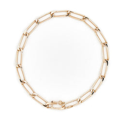 Bracelet Gourmette maille cheval en or jaune - Castafiore