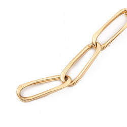 Bracelet Gourmette maille cheval en or jaune - Castafiore