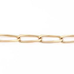 Bracelet Gourmette maille cheval en or jaune - Castafiore