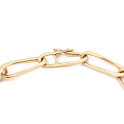 Bracelet Gourmette maille cheval en or jaune - Castafiore