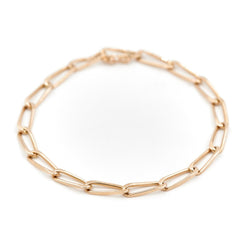 Bracelet Gourmette maille cheval en or jaune - Castafiore