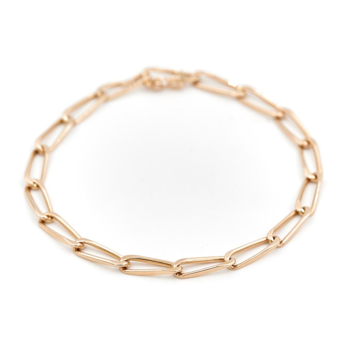 Bracelet Gourmette maille cheval en or jaune - Castafiore