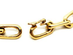 Bracelet Gourmette maille forçat en or jaune - Castafiore