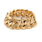 Bracelet Gourmette maille imposante en or jaune - Castafiore