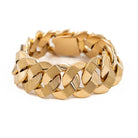 Bracelet Gourmette maille imposante en or jaune - Castafiore