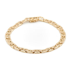 Bracelet Gourmette maille marine en or jaune - Castafiore