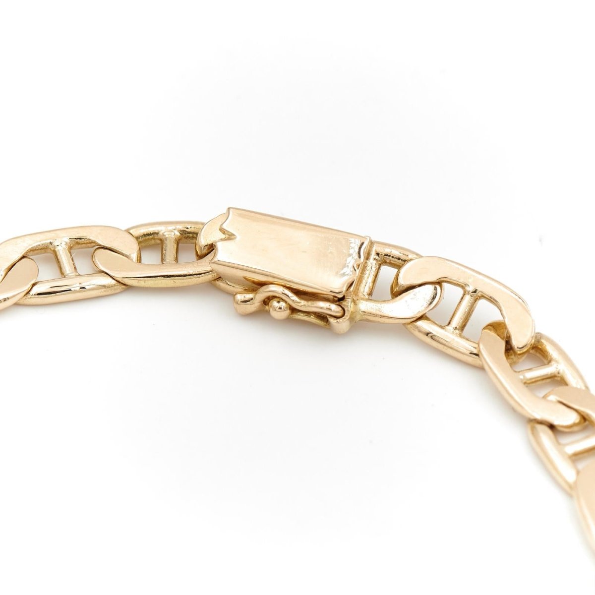 Bracelet Gourmette maille marine en or jaune - Castafiore