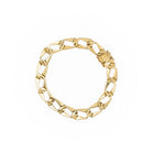 Bracelet Gourmette maille plate en or jaune - Castafiore