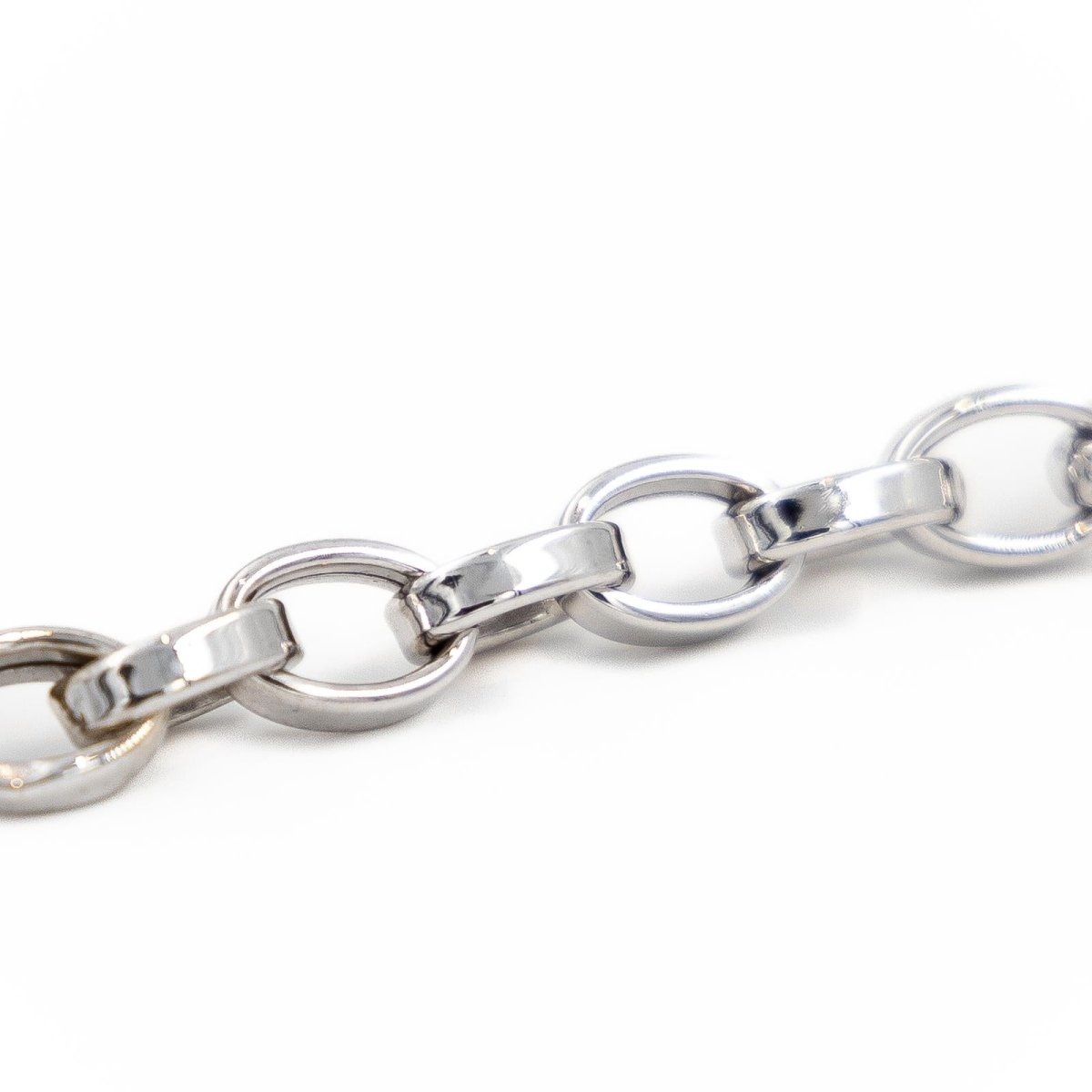 Bracelet Gourmette maille spartacus en or blanc - Castafiore