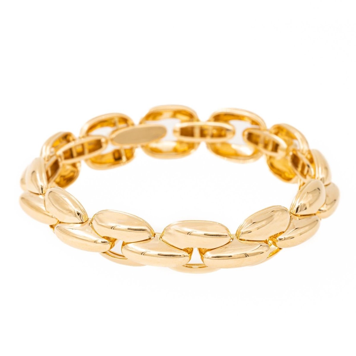 Bracelet Gourmette massive en or jaune - Castafiore