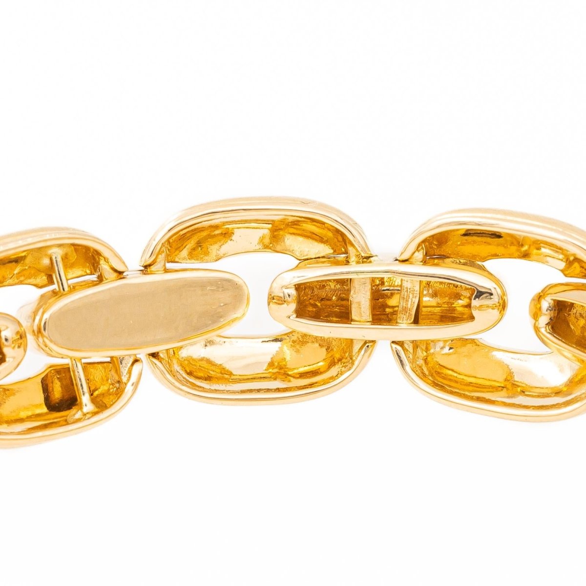 Bracelet Gourmette massive en or jaune - Castafiore