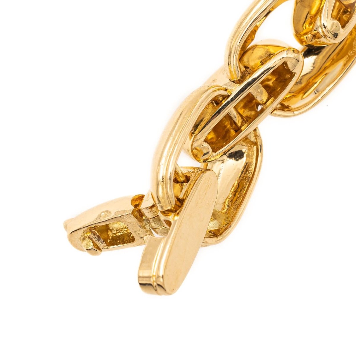Bracelet Gourmette massive en or jaune - Castafiore