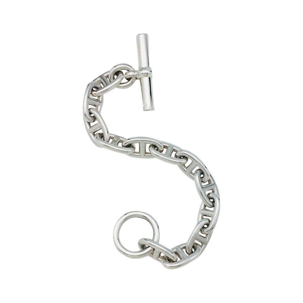 Bracelet Hermès, "Chaîne d'ancre", argent - Castafiore