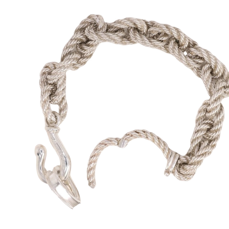 Bracelet Hermès vintage en argent par Gaëtan de Percin - Castafiore