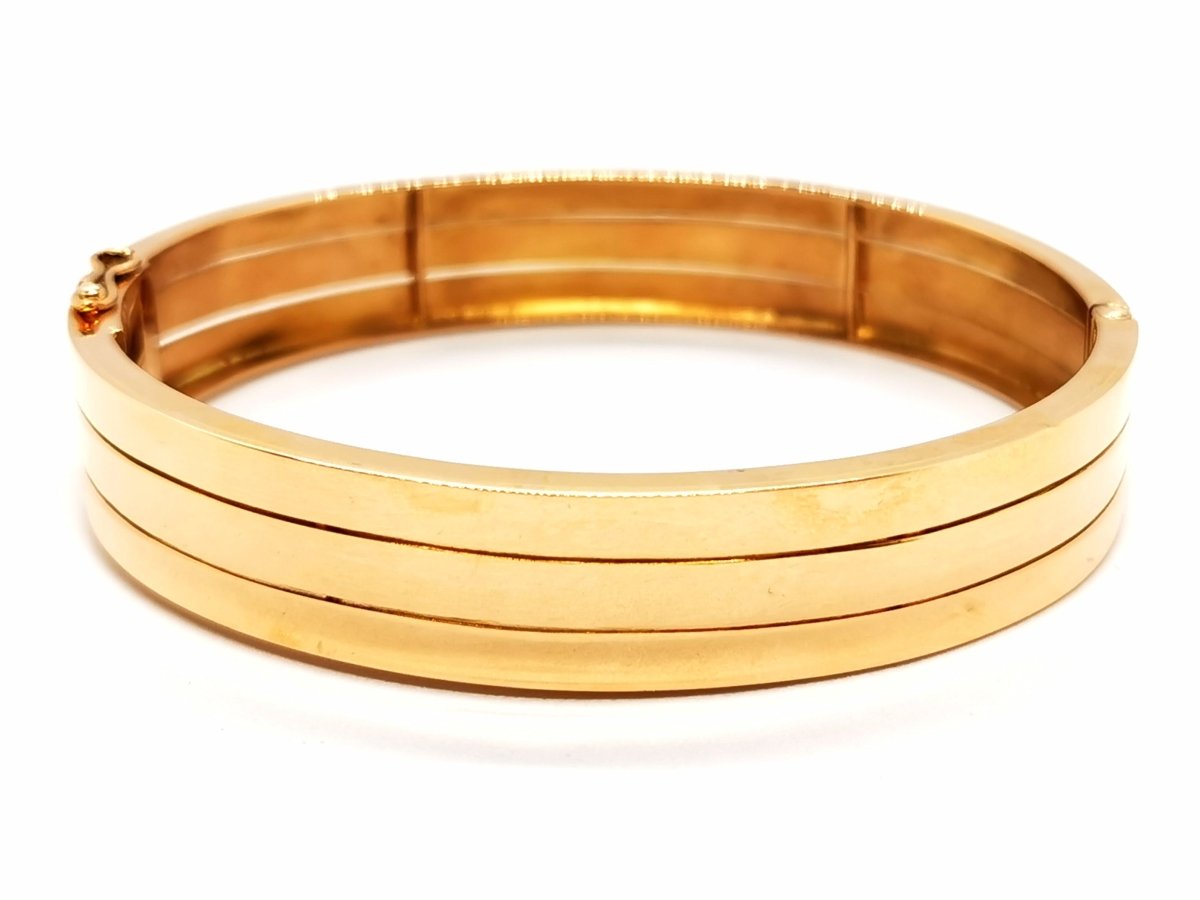 Bracelet Jonc 3 rangs en or jaune - Castafiore