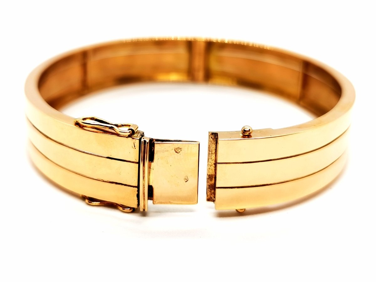 Bracelet Jonc 3 rangs en or jaune - Castafiore