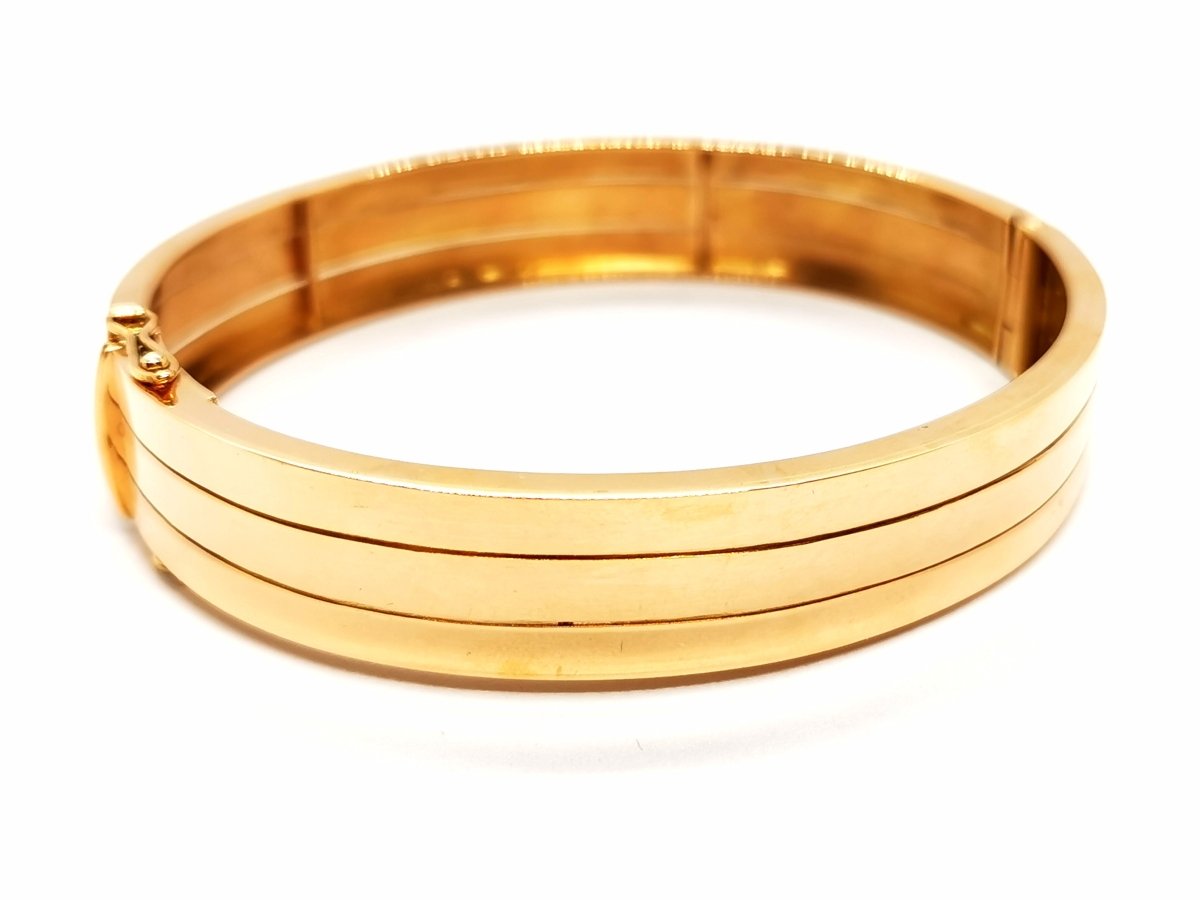 Bracelet Jonc 3 rangs en or jaune - Castafiore