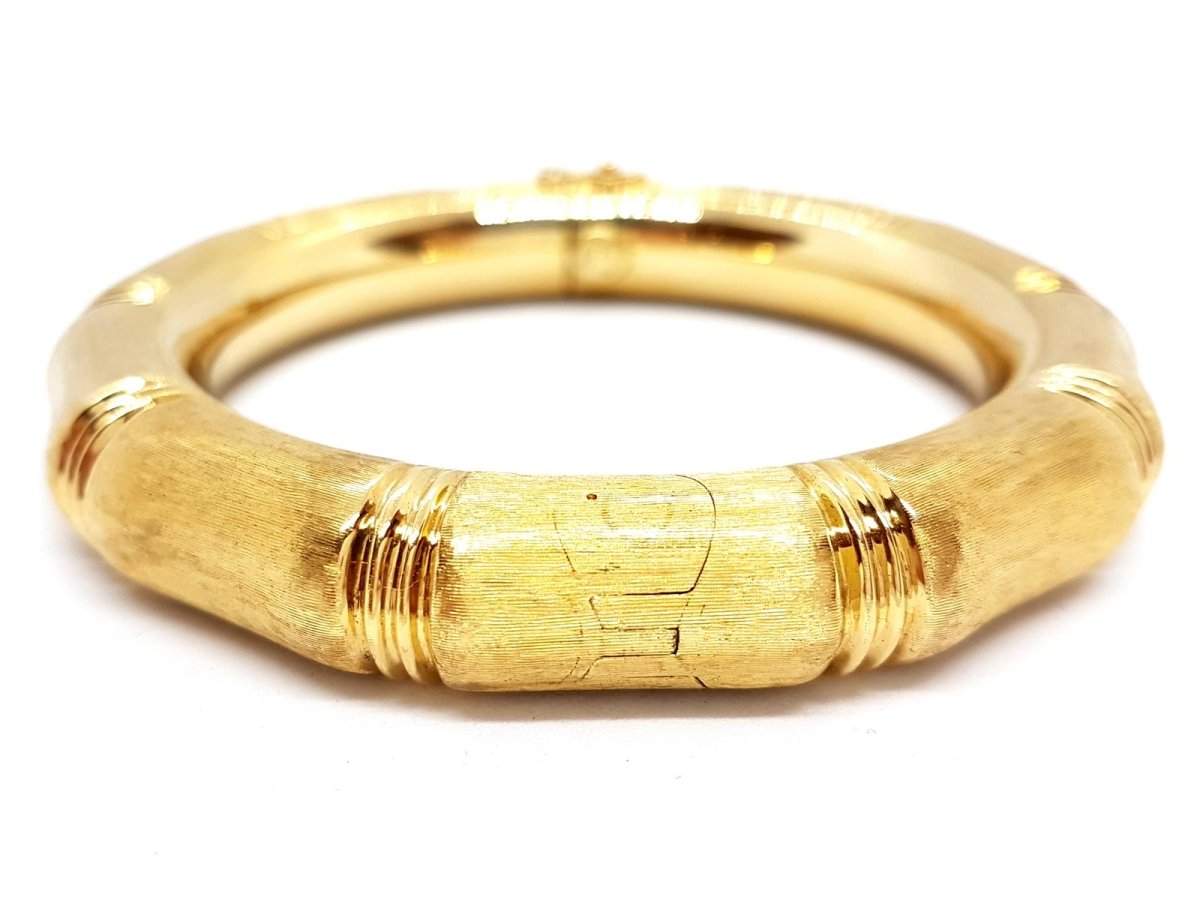 Bracelet Jonc bambou en or jaune - Castafiore