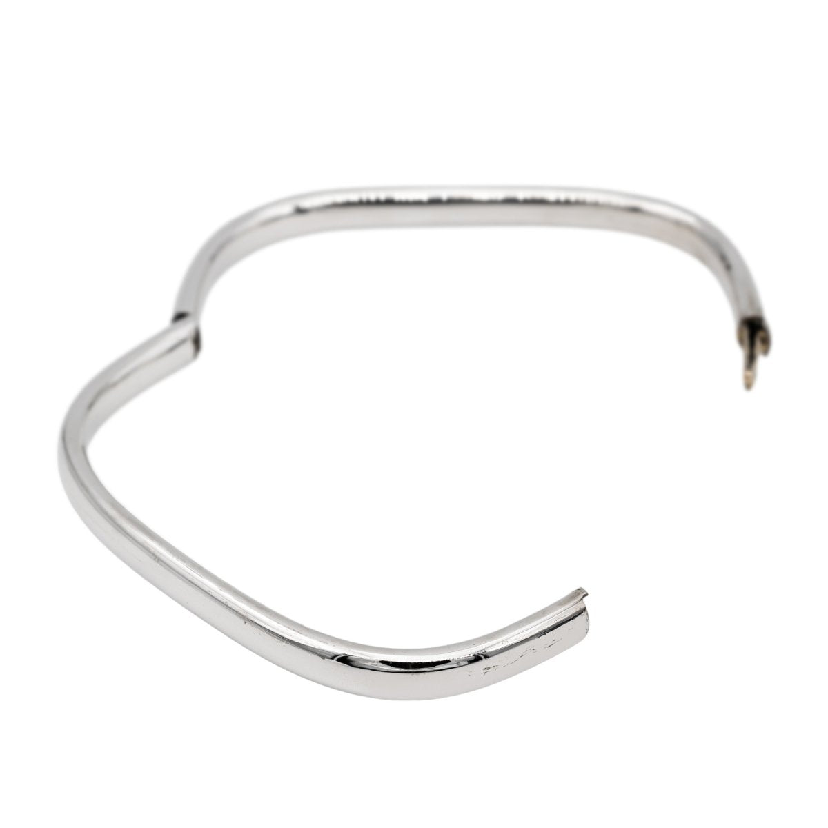 Bracelet Jonc carré en or blanc - Castafiore