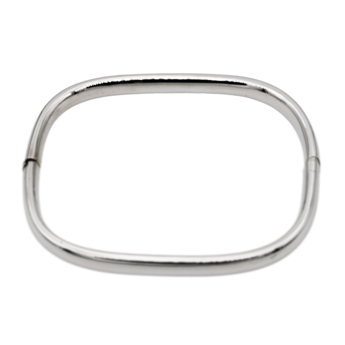 Bracelet Jonc carré en or blanc - Castafiore