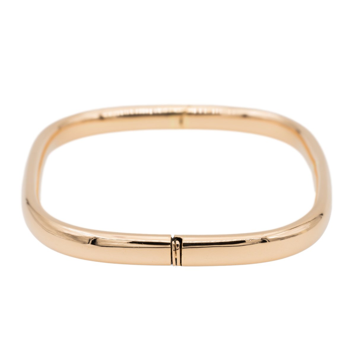 Bracelet Jonc carré en or rose - Castafiore