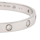 Bracelet Jonc CARTIER "Love" en or blanc et diamants - Castafiore