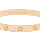 Bracelet Jonc CARTIER "Love" en or rose - Castafiore