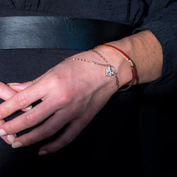 Bracelet Jonc CHAUMET "Liens Evidence" en or rose et diamants - Castafiore