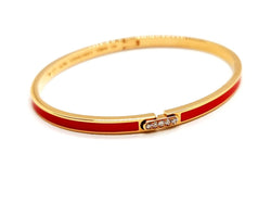 Bracelet Jonc CHAUMET "Liens Evidence" en or rose et diamants - Castafiore