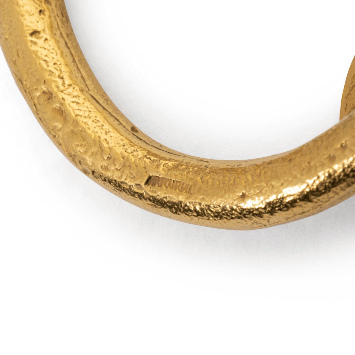 Bracelet Jonc CLAUDE LALANNE "Papillon", en bronze doré - Castafiore